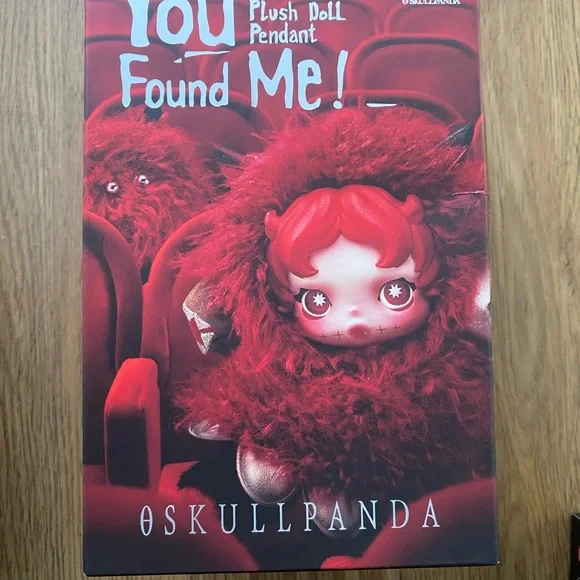 CHOMP you found me skullpanda plush pendant spooky halloween - Picture 2 of 3